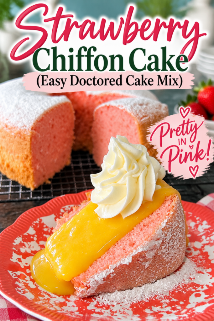 Strawberry Chiffon Cake