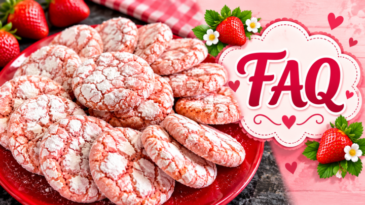 Easy Strawberry Crinkle Cookies (Cake Mix Recipe) FAQ image