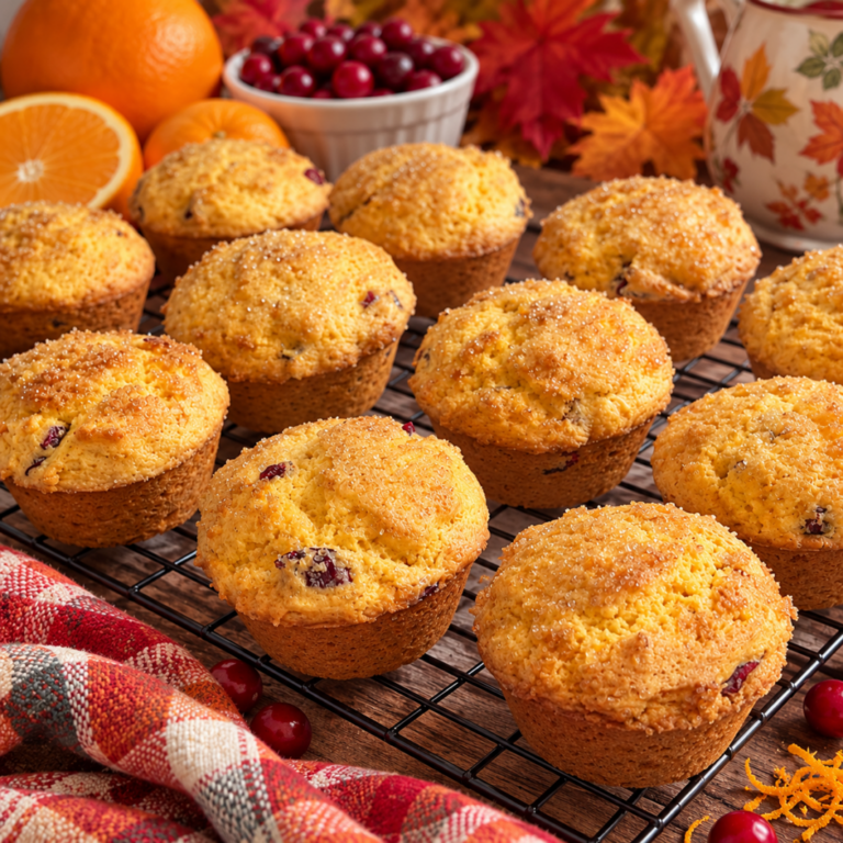 Easy Orange Cranberry Muffins from Cake Mix (Bakery-Style!)