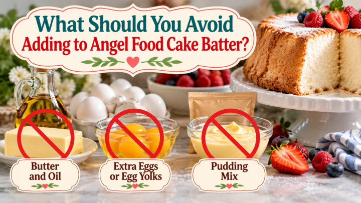 what not to add to an angel food cake batter