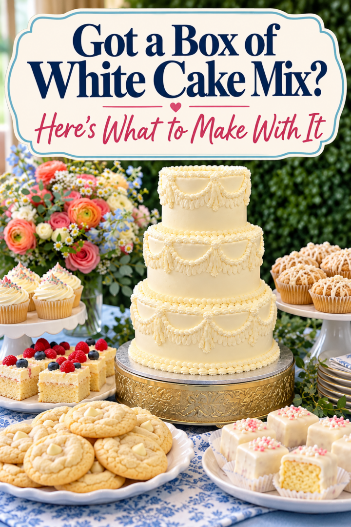 Got a box of white cake mix? Here's what to make with it.