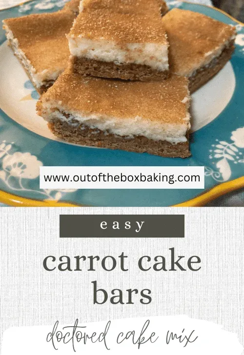 easy carrot cake bars
